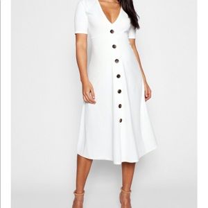 White maternity dress